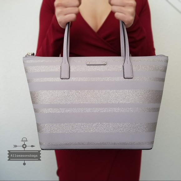 Kate spade HANI Haven lane nouveau tote stripe NWT - Picture 4 of 6